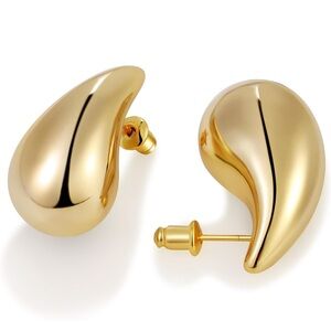 Teardrop 14k Gold plated Earrings NWT